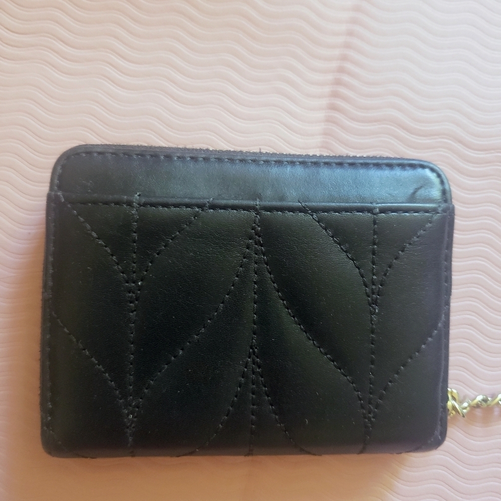 KATE SPADE Black Quilted Leather Wallet with Key Holder - Picture 4 of 10